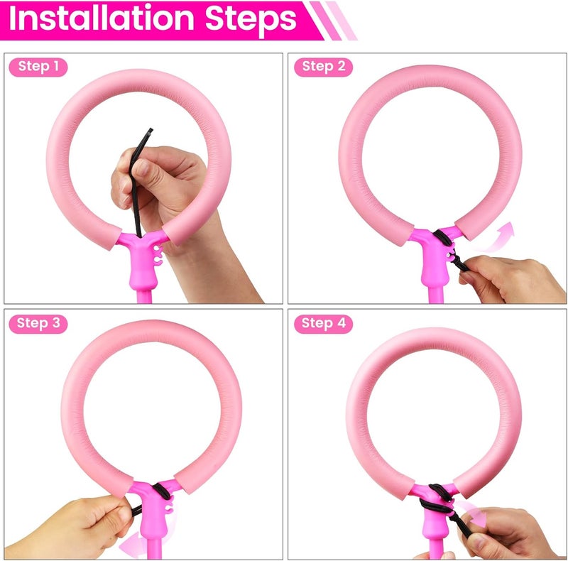Astrell Skip Ball - Foldable Colorful Flash Wheel Indoor Outdoor Game Fitness Toys for Kids, Cool Kids Toys Christmas Birthday Gifts for Girls Boys Age 6 7 8 9 10+ Year Old - Image 5